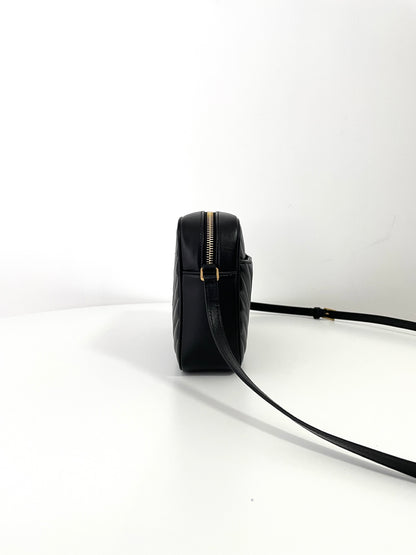 Black Leather Lou Camera Bag - Level 5