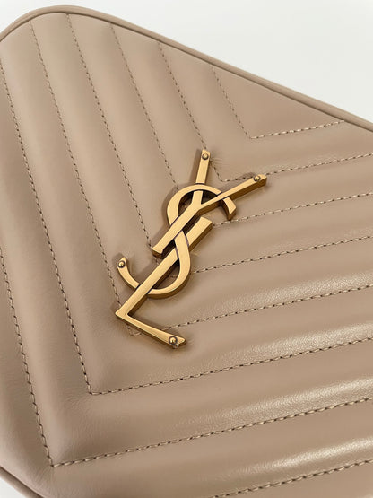 Beige Leather Lou Camera Bag - Level 5