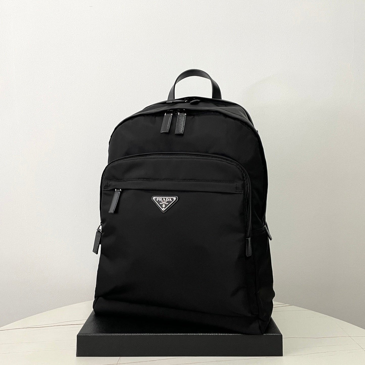 Black Nylon Zippered Backpack PRD - Level 5