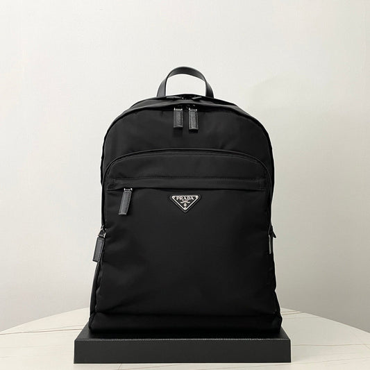 Black Nylon Zippered Backpack PRD - Level 5