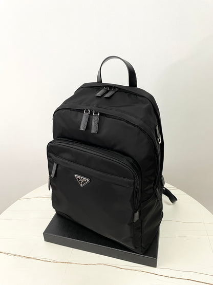 Black Nylon Zippered Backpack PRD - Level 5