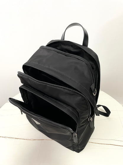 Black Nylon Zippered Backpack PRD - Level 5