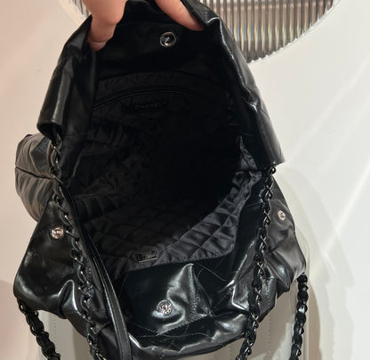 22 Bag Small Black & Black Lambskin Leather - Level X