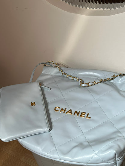 22 Bag Small Light Blue Lambskin Leather - Level X