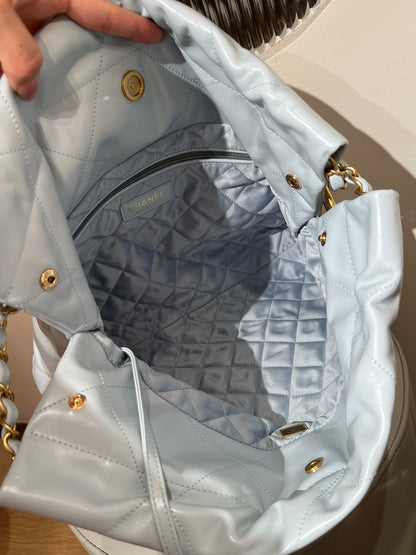 22 Bag Small Light Blue Lambskin Leather - Level X