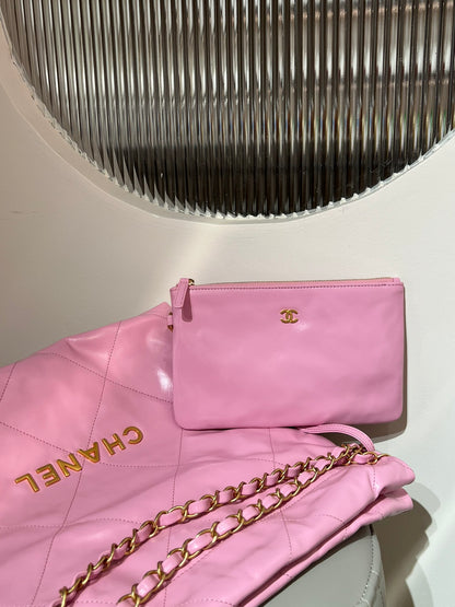 22 Bag Small Pink Lambskin Leather - Level X
