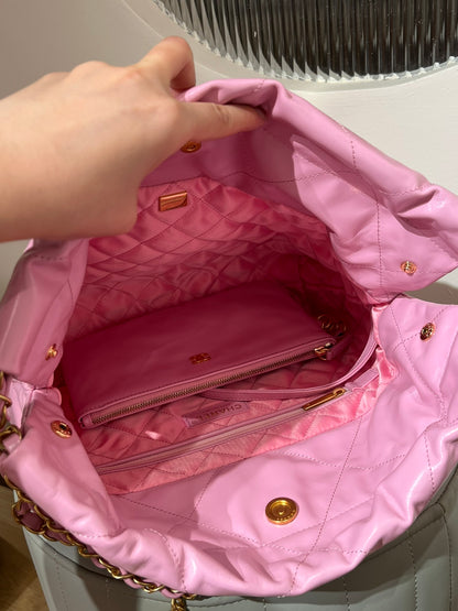 22 Bag Small Pink Lambskin Leather - Level X