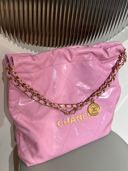 22 Bag Small Pink Lambskin Leather - Level X