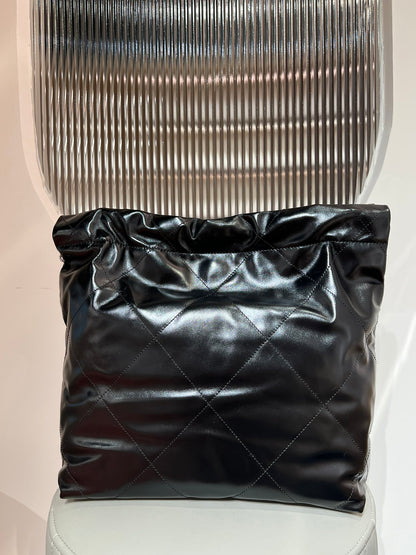 22 Bag Small Silver & Black Lambskin Leather - Level X