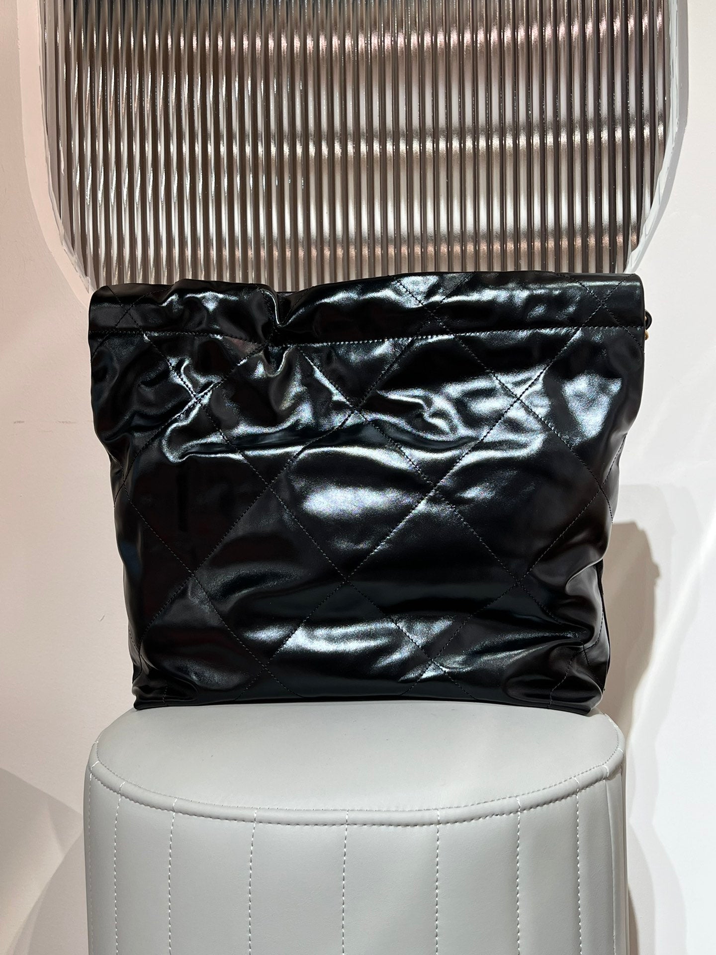 22 Bag Small Gold & Black Lambskin Leather - Level X