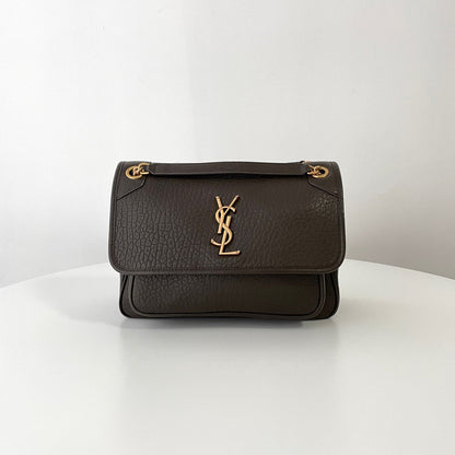 Light Musk Leather Niki Shoulder Bag - Level 5