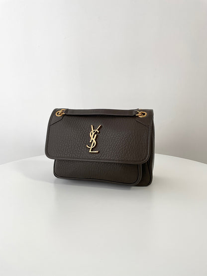 Light Musk Leather Niki Shoulder Bag - Level 5