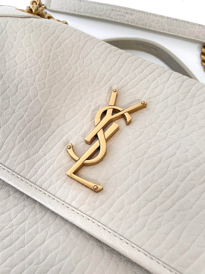 Cream White Leather Niki Shoulder Bag - Level 5