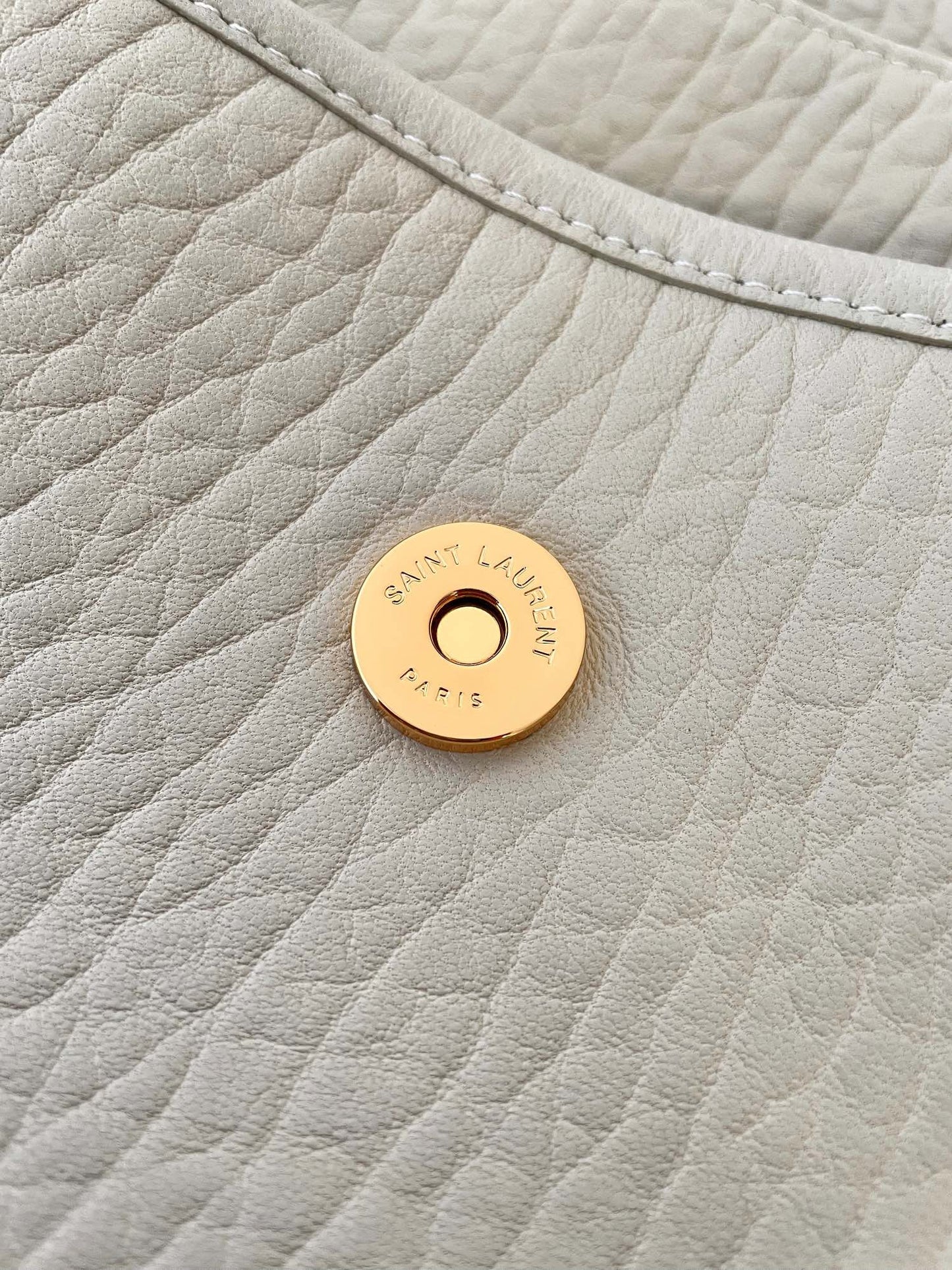 Cream White Leather Niki Shoulder Bag - Level 5