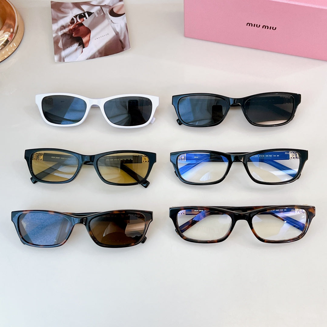 Rounded Rectangle Frame MIU Sunglasses