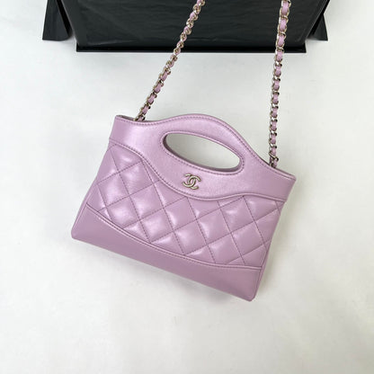 Purple Lambskin 31 Nano Bag CNL - Level X