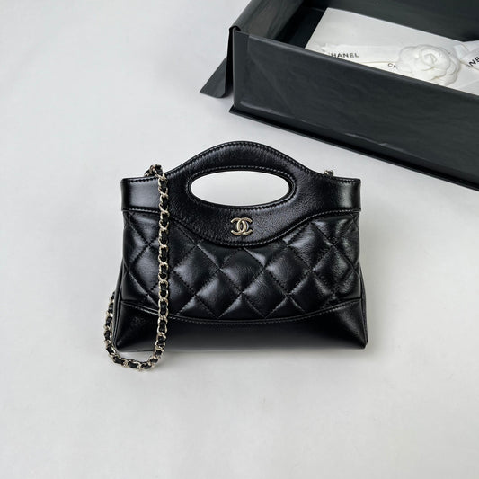 Black Lambskin 31 Nano Bag CNL - Level X