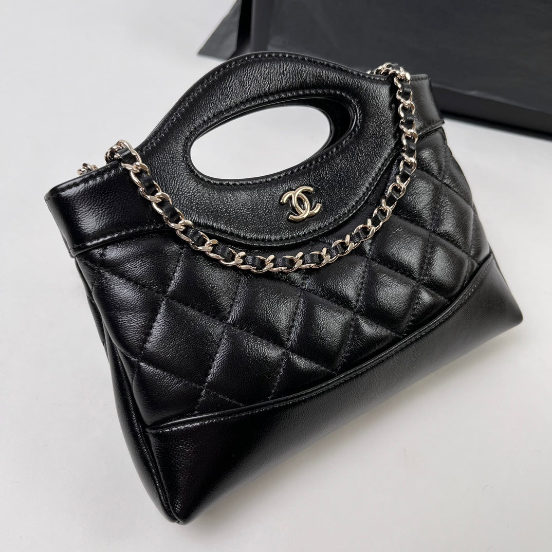 Black Lambskin 31 Nano Bag CNL - Level X