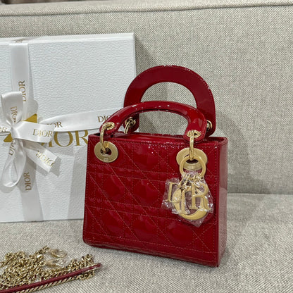 Mini Lady Red & Gold Patent Leather - Level X