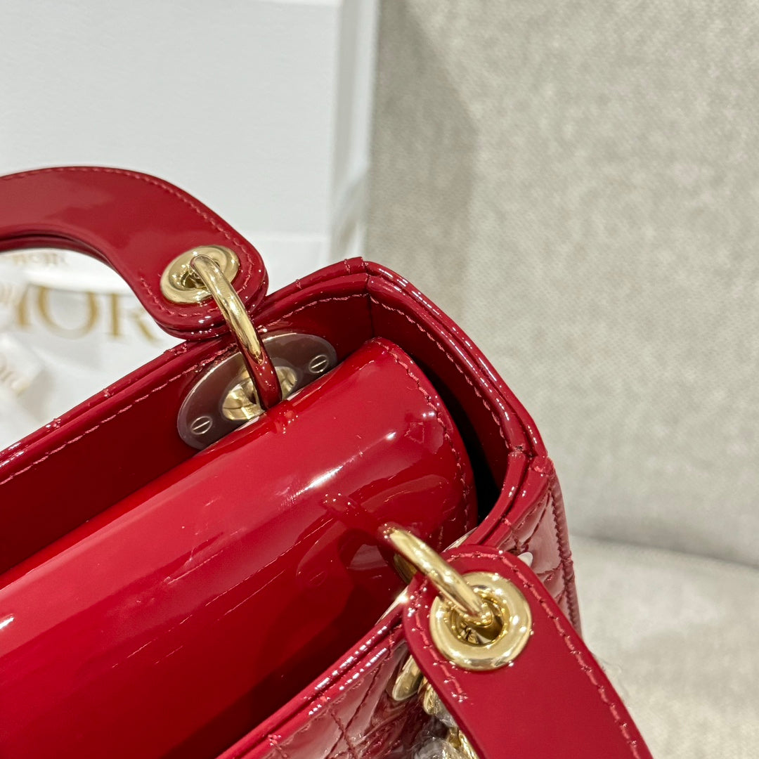 Mini Lady Red & Gold Patent Leather - Level X