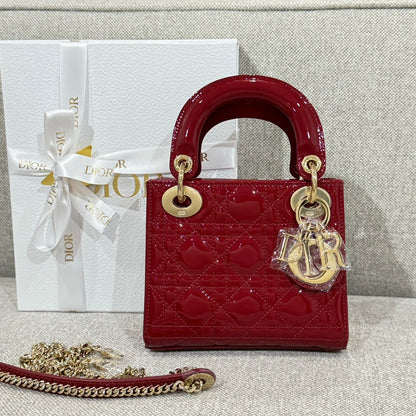 Mini Lady Red & Gold Patent Leather - Level X