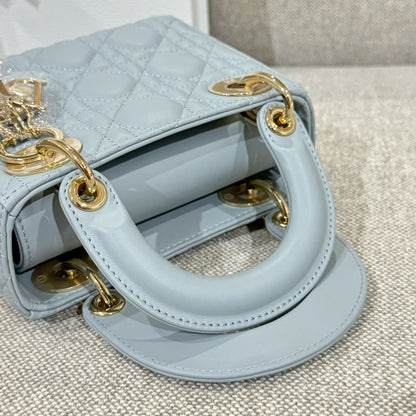 Mini Lady Light Blue Lambskin - Level X