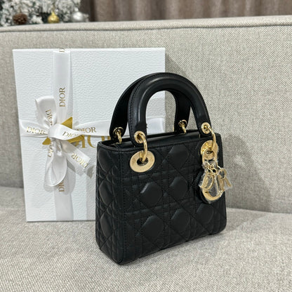 Mini Lady Black & Gold Lambskin - Level X