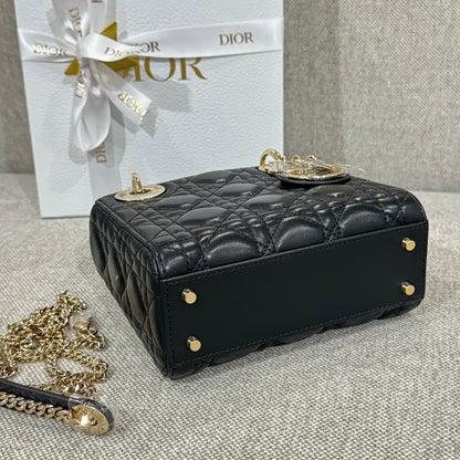 Mini Lady Black & Gold Lambskin - Level X