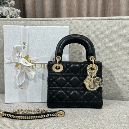 Mini Lady Black & Gold Lambskin - Level X