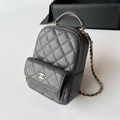 Caviar Leather Top Handle Mini Backpack CNL - Level X