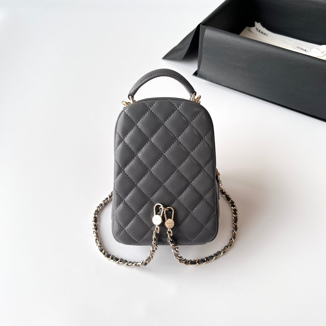 Caviar Leather Top Handle Mini Backpack CNL - Level X