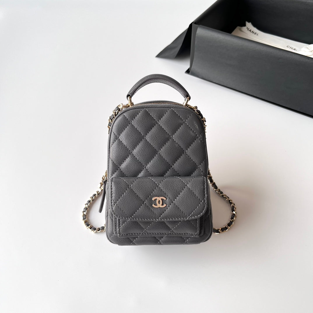 Caviar Leather Top Handle Mini Backpack CNL - Level X