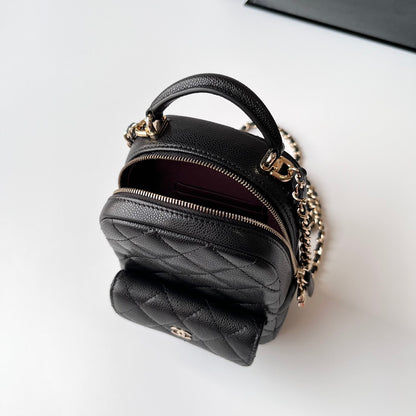 Caviar Leather Top Handle Mini Backpack CNL - Level X