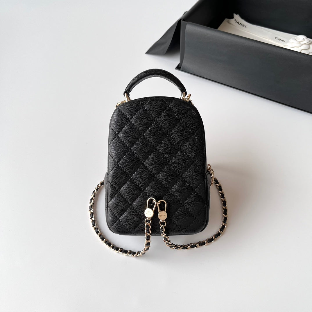 Caviar Leather Top Handle Mini Backpack CNL - Level X