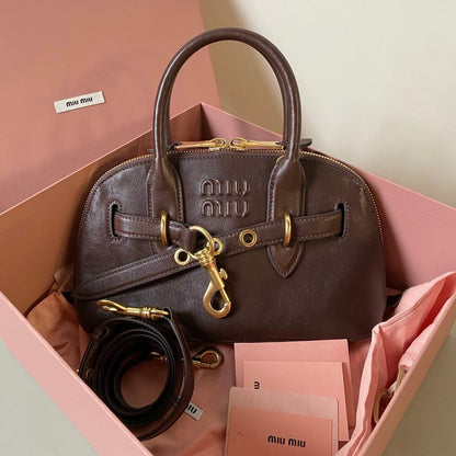 Brown Leather Adventure Bag MIU - Level 5