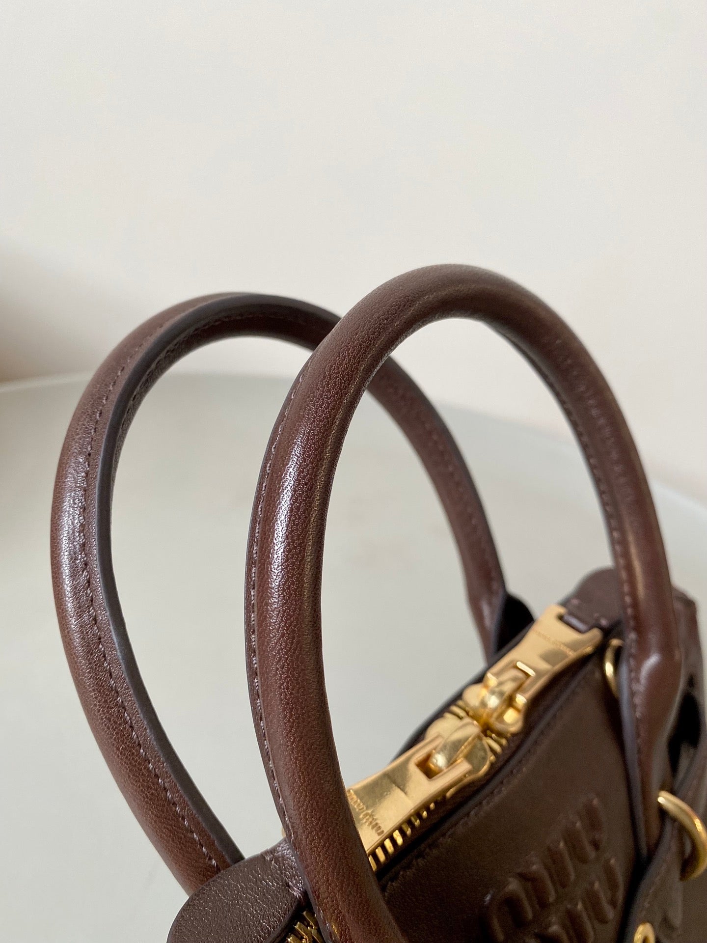 Brown Leather Adventure Bag MIU - Level 5