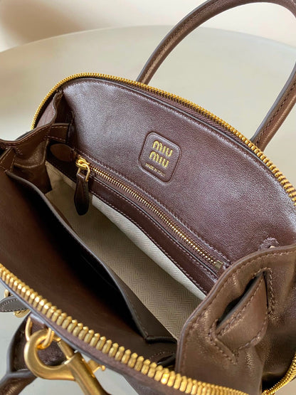 Brown Leather Adventure Bag MIU - Level 5