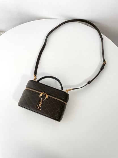 Gaby Vanity Bag Light Musk Leather - Level 5