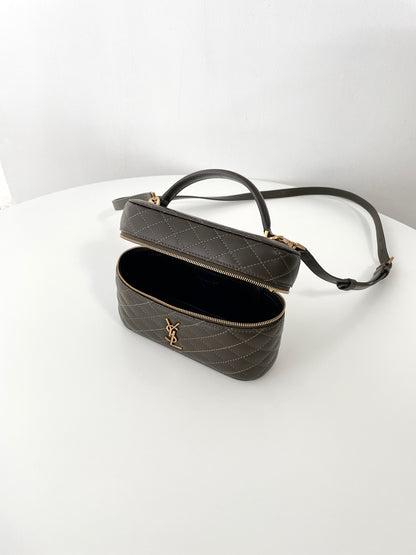 Gaby Vanity Bag Light Musk Leather - Level 5