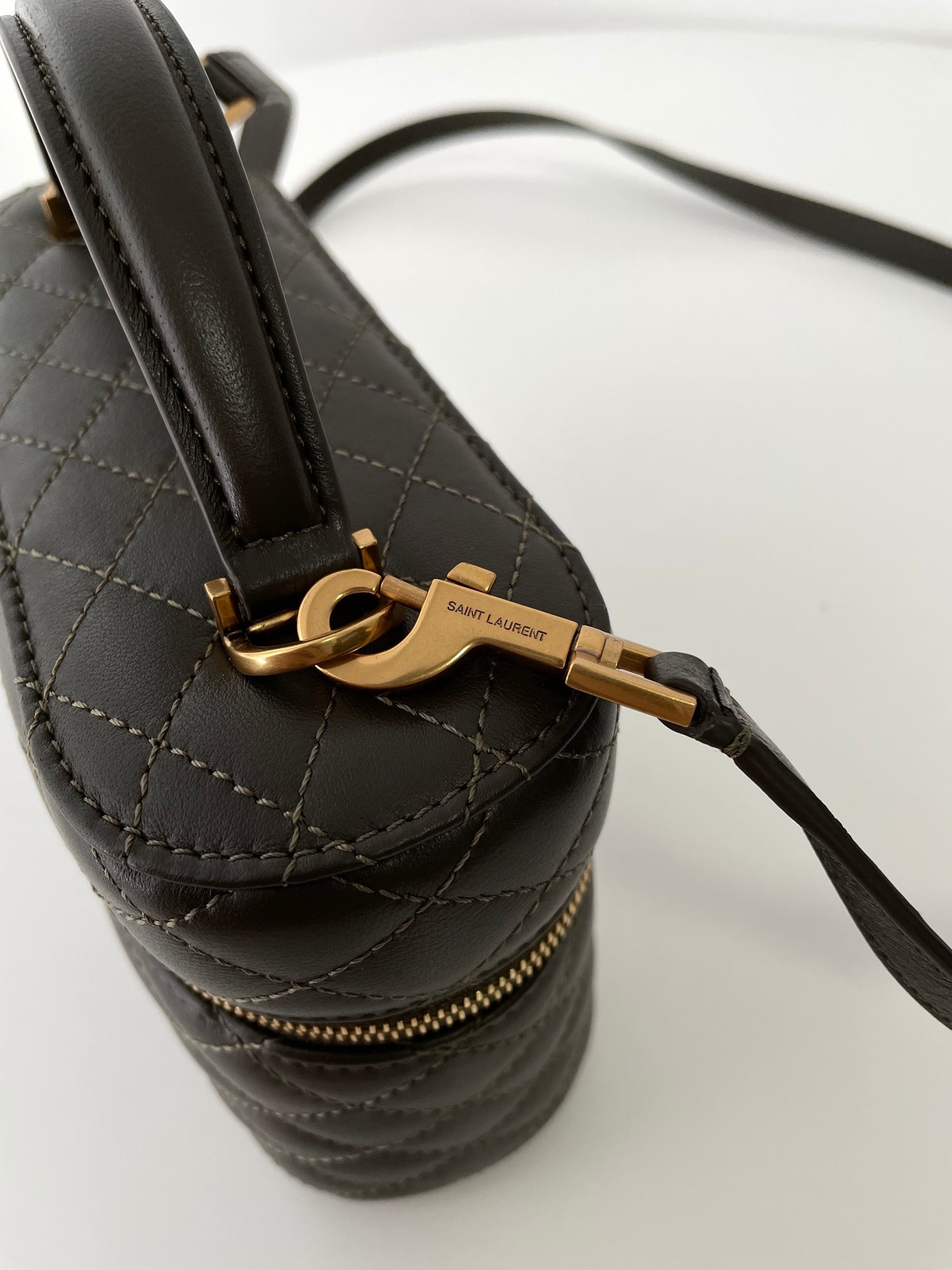 Gaby Vanity Bag Light Musk Leather - Level 5
