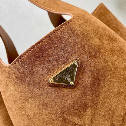 Brown Suede Shopping Bag PRD - Level 5