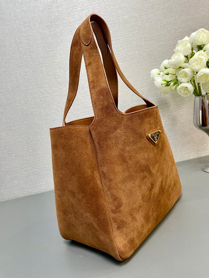 Brown Suede Shopping Bag PRD - Level 5