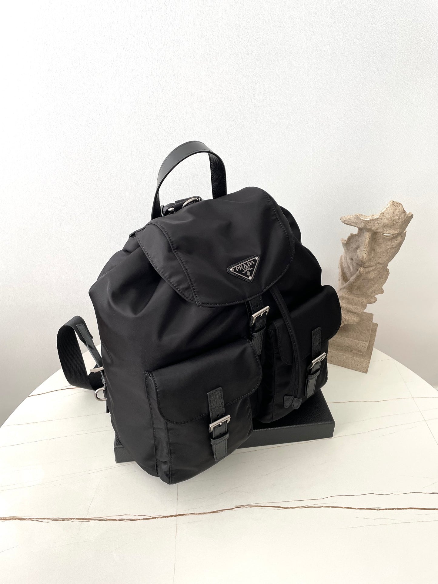 Black Nylon Buckle Backpack PRD - Level 5