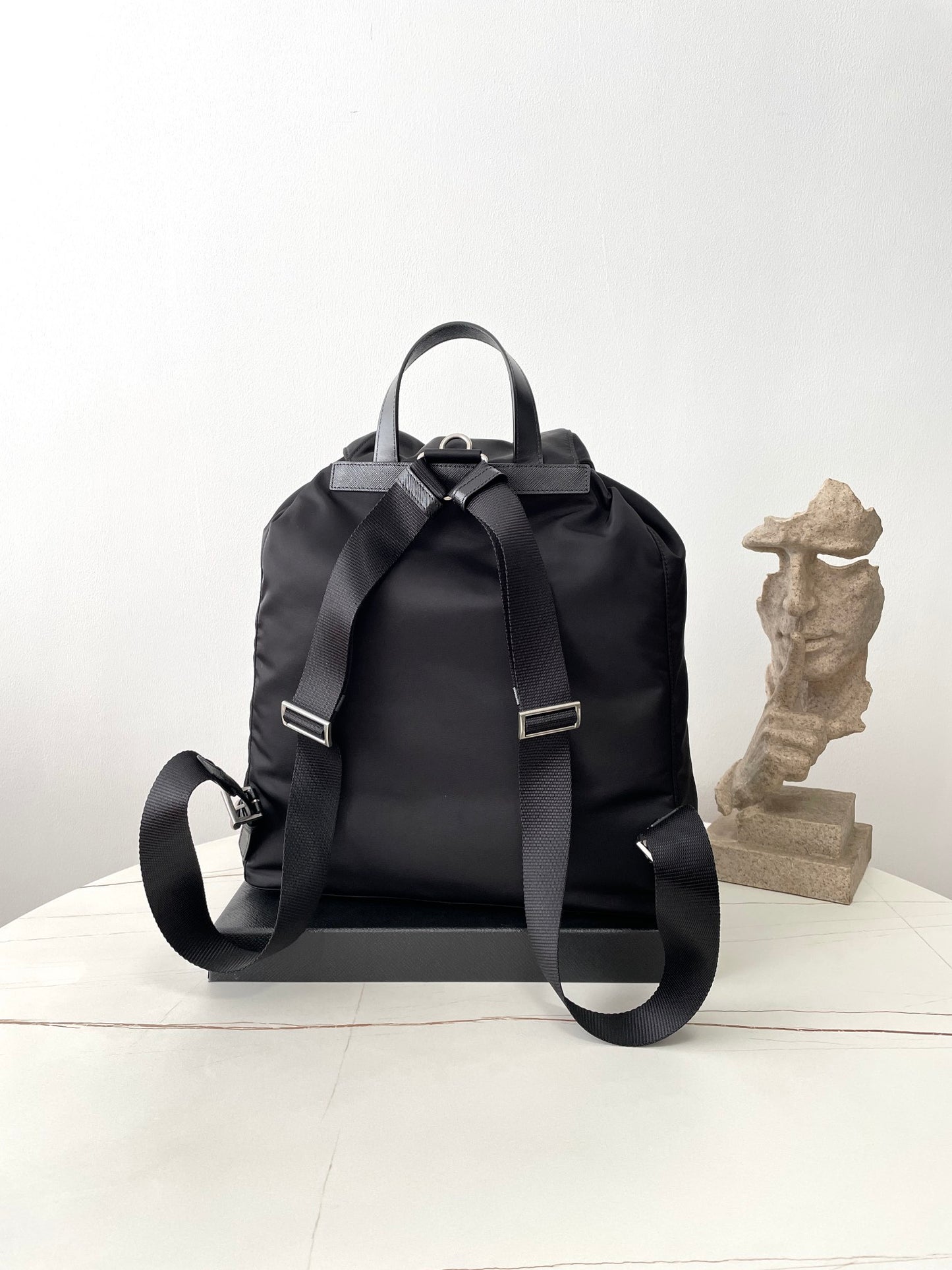 Black Nylon Buckle Backpack PRD - Level 5