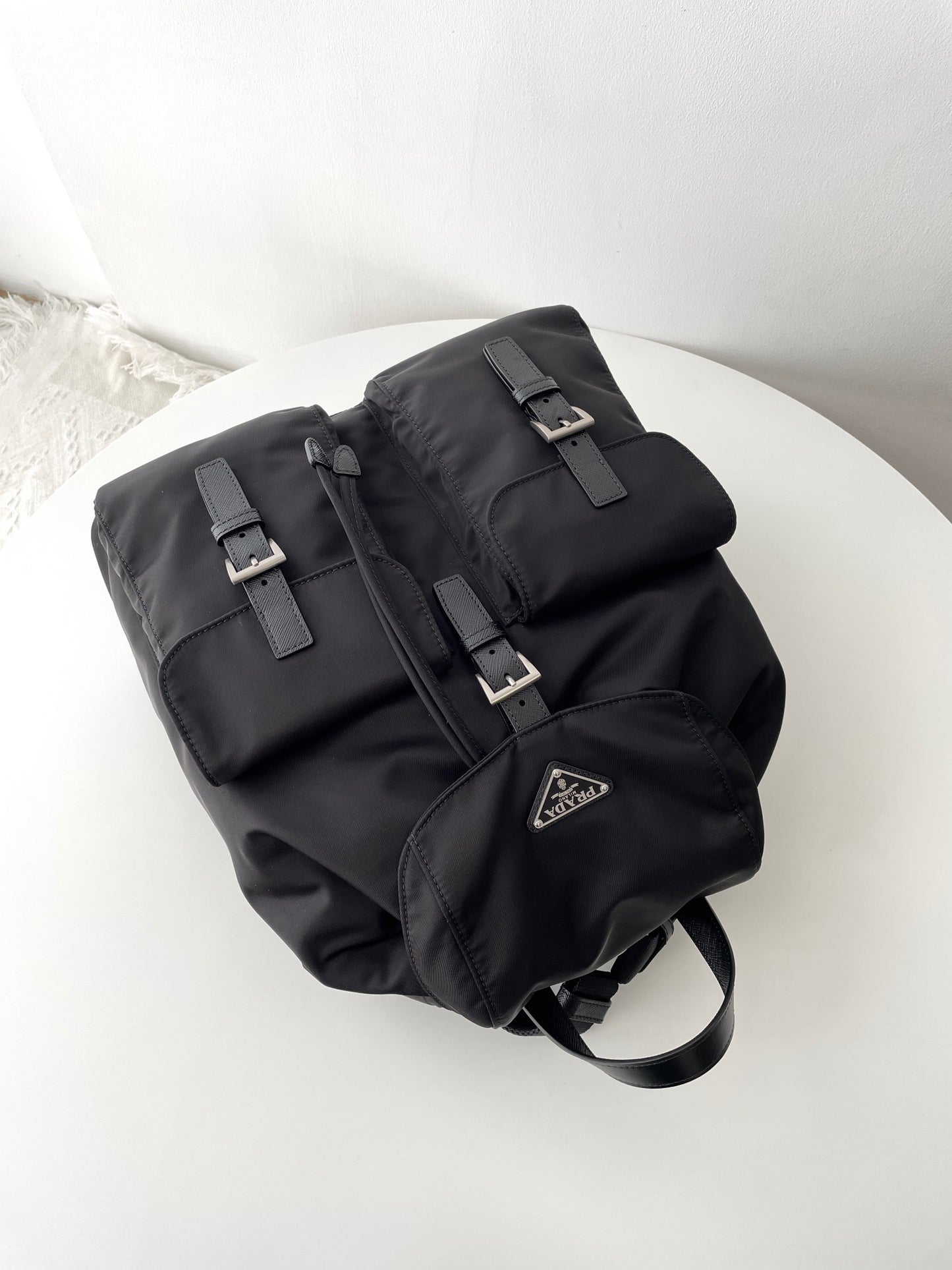 Black Nylon Buckle Backpack PRD - Level 5