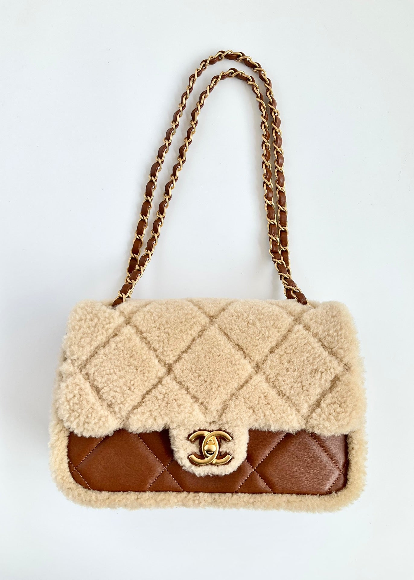 Shearling Small Flap Bag CNL - Level X