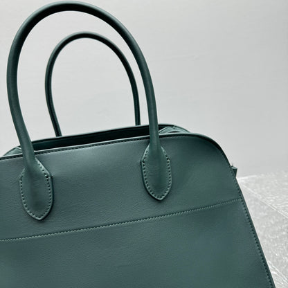 Margaux 15 Dark Green Leather Tote Bag ROW - Level 5