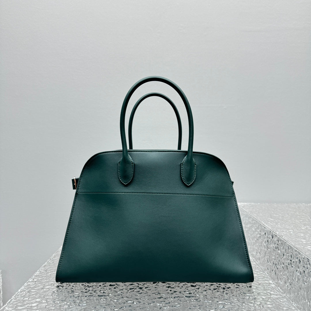 Margaux 15 Dark Green Leather Tote Bag ROW - Level 5