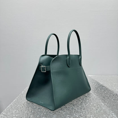 Margaux 15 Dark Green Leather Tote Bag ROW - Level 5