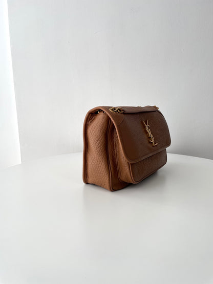Brown Leather Niki Shoulder Bag - Level 5